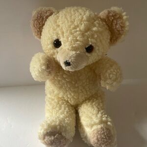 1997 Snuggles Plush Teddy Bear Toy - Cream and Brown